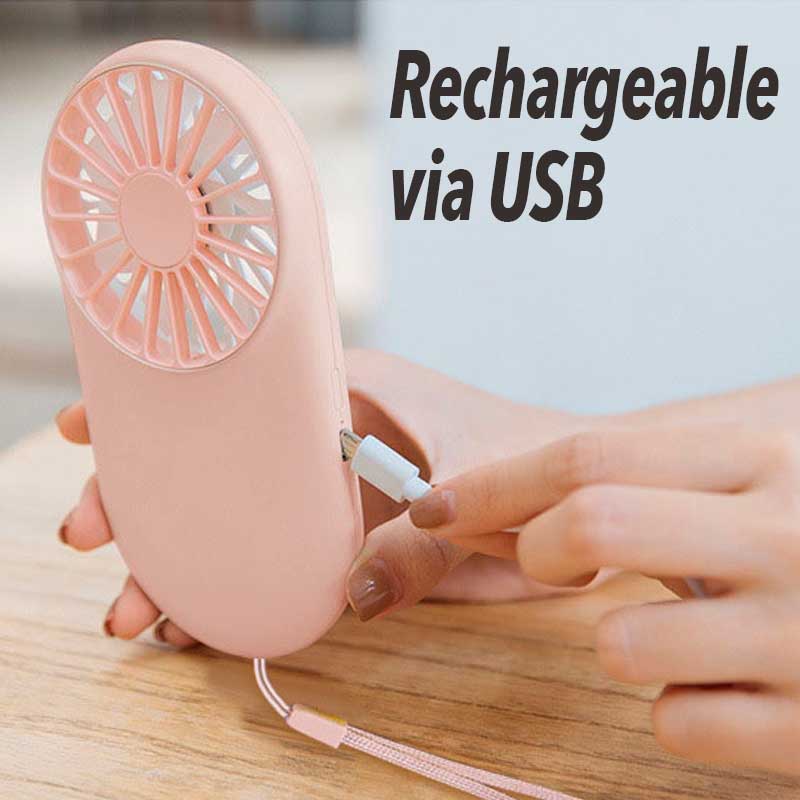 Ventilateur GENERIQUE Mini Ventilateur Portable Portable Porte-Clés  Rechargeable Usb - Rose